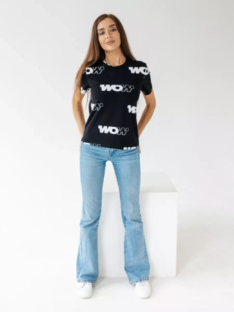 Футболка с принтом больших размеров новогодняя ФК561