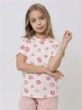 Футболка для девочки с принтом хлопок летняя пляжная