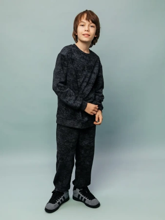 Свитшот для мальчика подростковый черный школьный