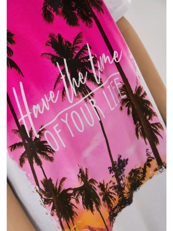 Футболка туника оверсайз