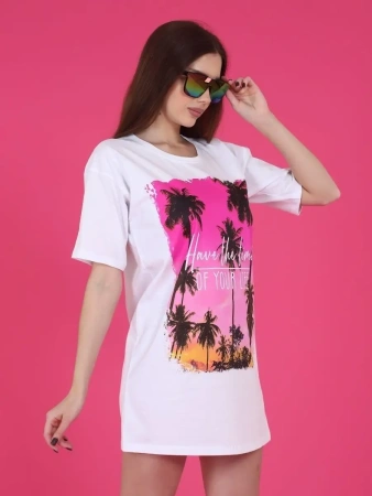 Футболка туника оверсайз