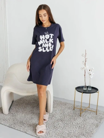 Ночнушка женская туника домашняя футболка длинная