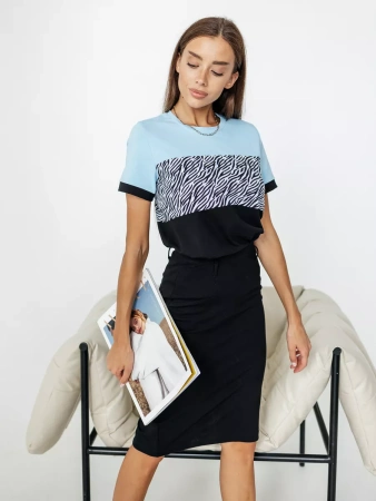 Футболка хлопок с принтом новогодняя больших размеров