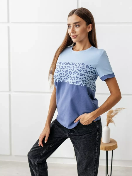 Футболка хлопок с принтом новогодняя больших размеров