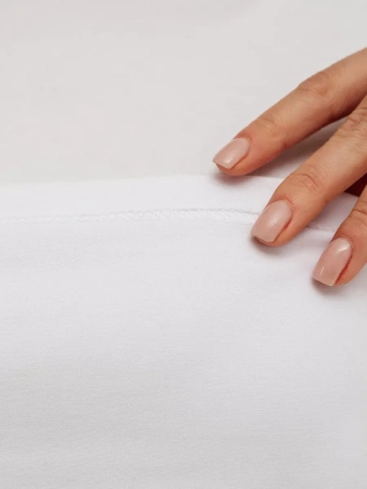 Лонгслив белый облегающий кофта больших размеров дк540