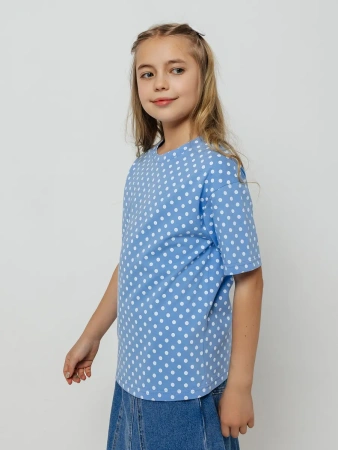 Футболка для девочки с принтом хлопок летняя пляжная