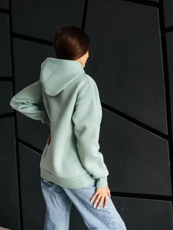 Однотонное худи с начесом