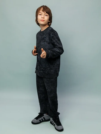 Свитшот для мальчика подростковый черный школьный