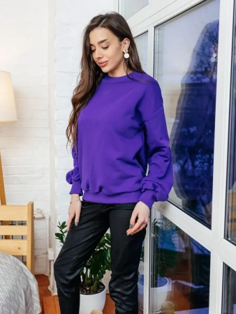 Свитшот женский оверсайз больших размеров ДФ545