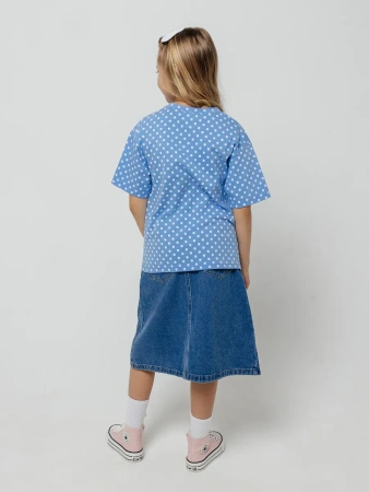 Футболка для девочки с принтом хлопок летняя пляжная