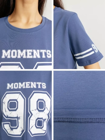 Футболка хлопок с принтом новогодняя больших размеров