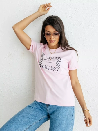 Футболка базовая хлопок с принтом больших размеров