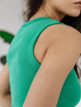 Топ под пиджак в рубчик спортивная майка МК558