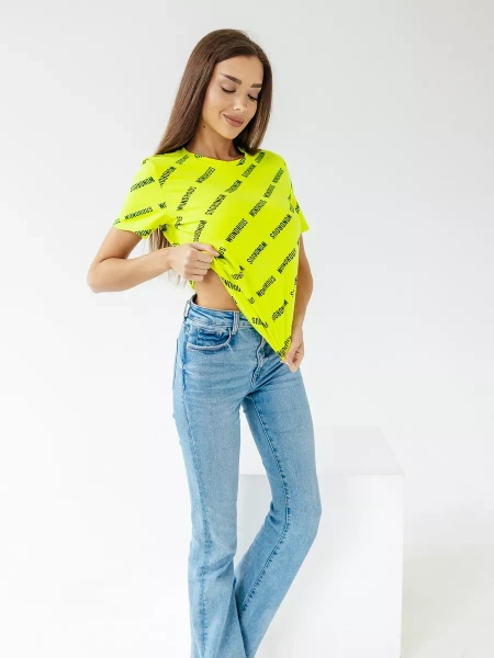 Футболка с принтом больших размеров новогодняя ФК561