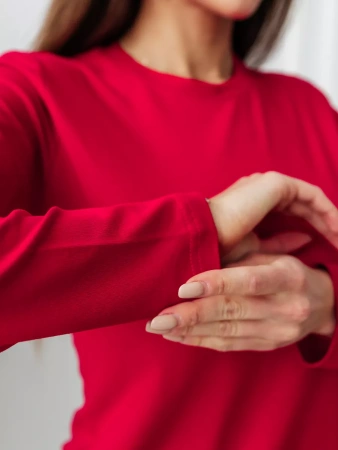 Лонгслив женский облегающий дк540