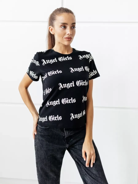 Футболка женская с принтом больших размеров ФК561