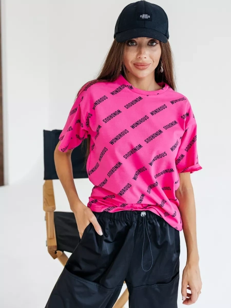 Футболка оверсайз с принтом большого размера