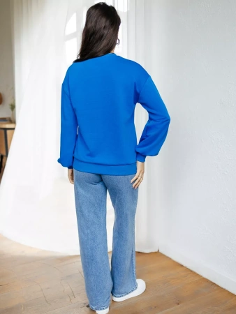 Свитшот женский оверсайз больших размеров ДФ545