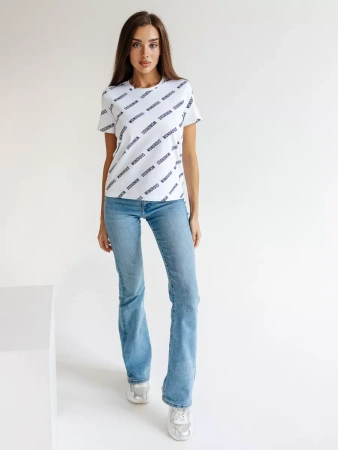 Футболка с принтом больших размеров новогодняя ФК561