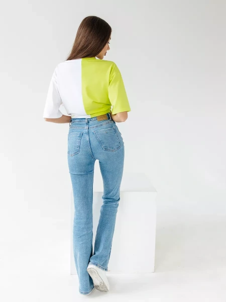 Футболка с принтом оверсайз больших размеров ФК531