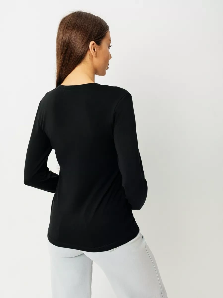 Лонгслив женский облегающий с принтом дк573