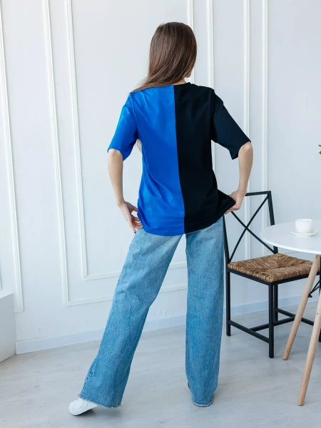 Футболка с принтом больших размеров спортивная ФК531