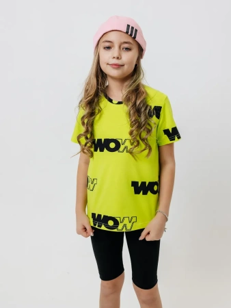 Футболка для девочки с принтом хлопок летняя пляжная