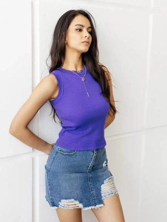 Топ под пиджак в рубчик спортивная майка МК558