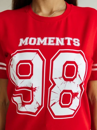 Футболка с принтом цифры больших размеров