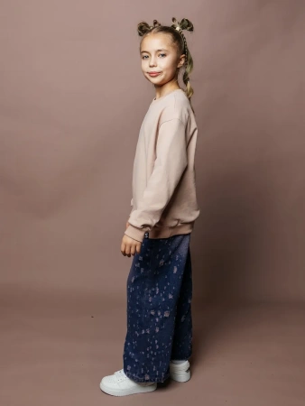 Свитшот детский базовый оверсайз теплый