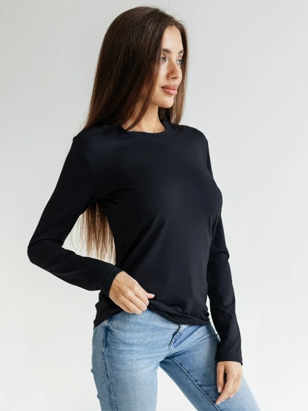 Лонгслив женский облегающий кофта больших размеров дк540