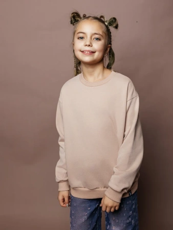 Свитшот детский базовый оверсайз теплый