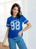 Футболка с принтом цифры больших размеров