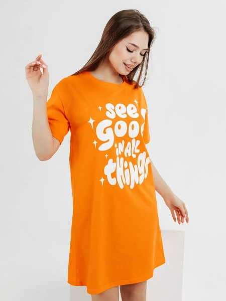 Ночная сорочка женская ночнушка хлопковая туника