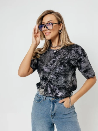 Футболка женская нарядная блузка больших размеров