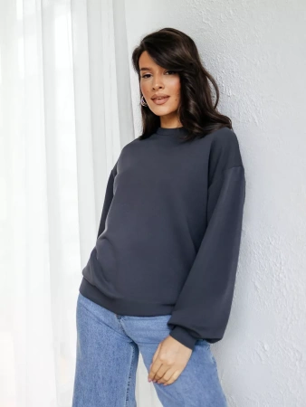 Свитшот женский оверсайз больших размеров ДФ545