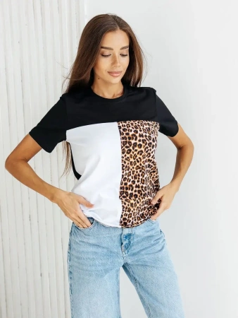 Футболка хлопок с принтом летняя больших размеров