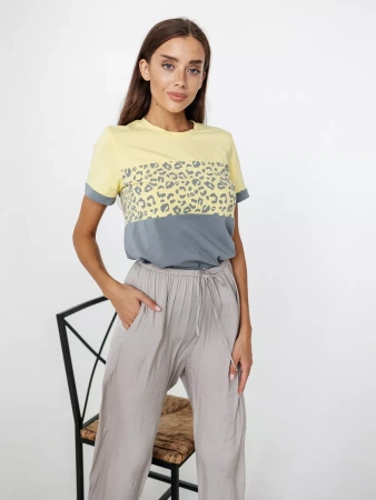 Футболка хлопок с принтом новогодняя больших размеров