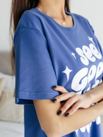 Ночнушка ночная сорочка домашняя одежда оверсайз