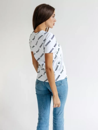 Футболка с принтом больших размеров новогодняя ФК561