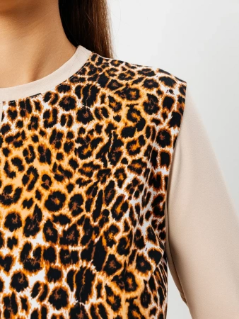 Лонгслив женский облегающий с принтом дк573