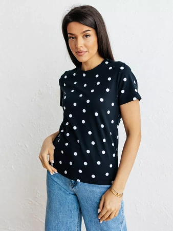 Футболка с принтом хлопок больших размеров новогодняя ФК561