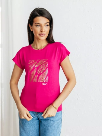 Футболка большого размера с принтом с надписью нарядная