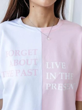 Футболка с принтом оверсайз больших размеров нарядная