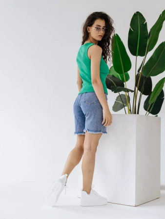 Топ под пиджак в рубчик спортивная майка МК558