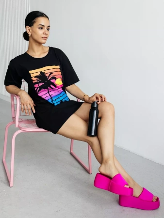 Туника платье домашнее повседневное больших размеров