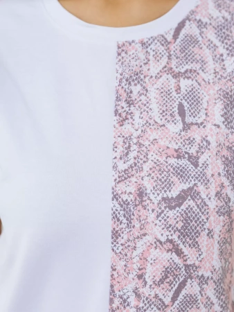 Футболка хлопок с принтом нарядная больших размеров