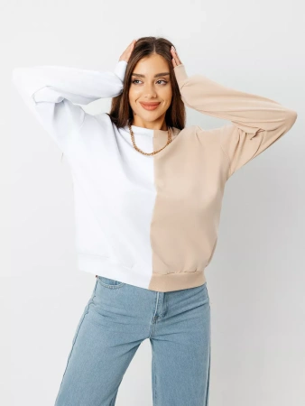 Свитшот женский толстовка больших размеров кофта ДФ581