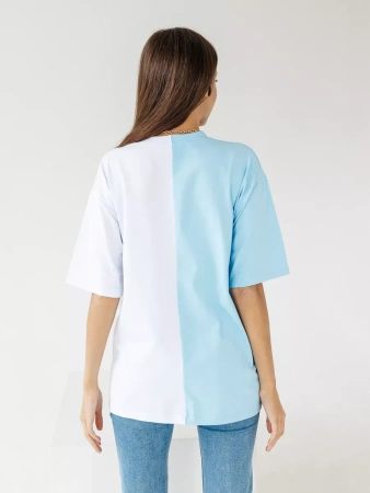 Футболка с принтом оверсайз больших размеров