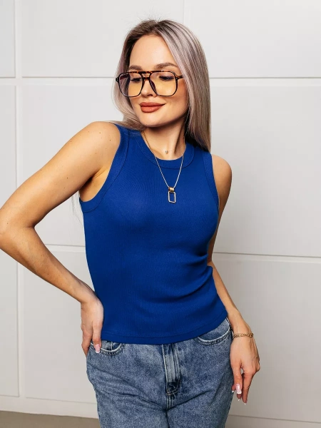 Топ под пиджак в рубчик спортивная майка МК558